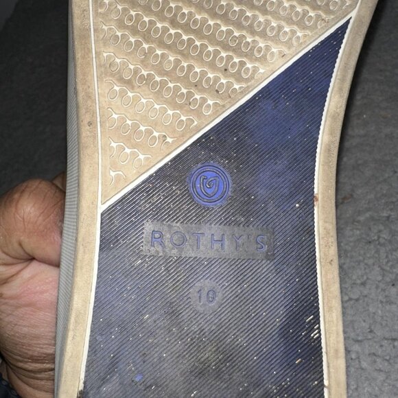 Rothys Slip On Shoes Womens Size 10 Gray Knit Sneaker Casual Comfort Walking - Picture 11 of 11